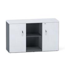 Credenza com Prateleira P25 Pandin Cinza e Grafito 1.20 M