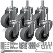 Creeper Wheels EUOKOK Heavy Duty de 2 polegadas com rotação de 360, pacote com 6