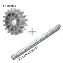 Cremalheira de Alumínio 50cm + Engrenagem 17 Dentes