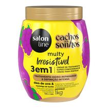 Creme 3 em 1 Salon Line Cachos Dos Sonhos Multy Irresistível Uva 1Kg