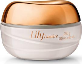 Creme Acetinado Lily Lumière 250g: Hidratação 48h, Fragrância Floriental Intensa