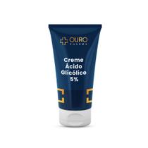 Creme Ácido Glicólico OURO PHARMA Renova, Reduz Manchas e Hidratação 30g, 60g ou 100g