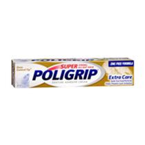 Creme Adesivo para Dentadura Super Poligrip Extra Care - Pacote com 6 (2.2 oz cada)