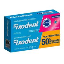 Creme Adesivo para Dentaduras Fixodent 2 Unidades 21g Cada