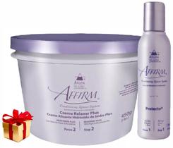 Creme Alisante Affirm 450g + Protecto 120ml Avlon