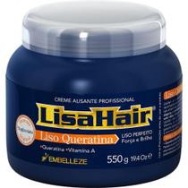 Creme Alisante LisaHair Liso Queratina 550G - Embelleze