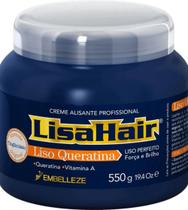Creme Alisante LisaHair Liso Queratina 550G