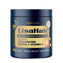 Creme Alisante LisaHair Queratina 450g - Embelleze Creme Alisante LisaHair Queratina 450g - Embelleze