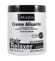 Creme Alisante Relaxante Hair Mutation Premium Com Argan 1kg