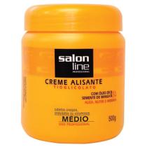 Creme Alisante Salon Line Tiaglicolato Manga Médio 500G Creme Alisante Salon Line Tiaglicolato Manga Médio 500G
