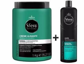 Creme Alisante Sfera Tioglicolato Normal + Neutralizante 1l Creme Alisante Sfera Tioglicolato Normal + Neutralizante 1l