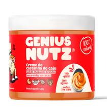 Creme Amendoim Chocolate, Coco E Nibs De Cacau 500g Proteico - Genius Nutz