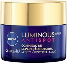 Creme Antimanchas Noturno Nivea Luminous 630 Complexo de Reparação Noturna 50ml