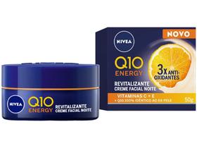 Creme Antissinais Facial Noturno Nivea Q10 Energy - 50g