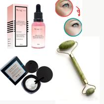 Creme Área Olhos Massageador Facial Acido Hialurônico - Kit - MAX LOVE