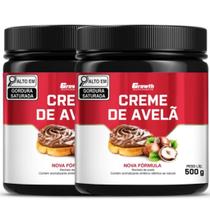 Creme Avelã Fit 500g Growth Supplements Kit 2 Potes