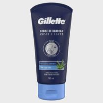 Creme Barbear Gillette Corpo e Rosto Aloe Vera 150ml