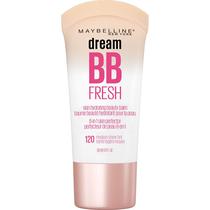 Creme BB hidratante Maybelline Dream Fresh Skin, bálsamo de beleza 8 em 1 que aperfeiçoa a pele com SPF 30 de amplo espectro, cobertura de tonalidade transparente, sem óleo, médio, 1 fl oz