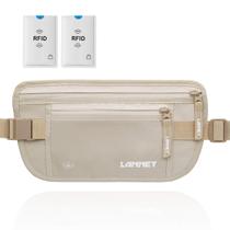 Creme bloqueador de RFID Travel Money Belt LANNEY para homens e mulheres