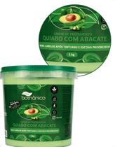 Creme Capilar Quiabo Abacate 1kg Tok Bothanico Sem Sal Cabelos Quimicamente Tratados Danificados