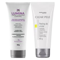 Creme Clareador Corporal Axila e Virilha Lumina + Peeling Facial Clear Pele Abeha Rainha