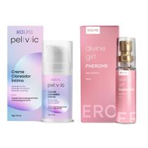 Creme Clareador Corporal Perfume Feromonios Divine Girl Kit