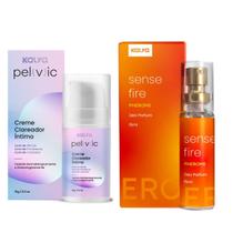 Creme Clareador Corporal Perfume Feromonios Sense Fire Kalya