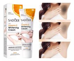 Creme Clareador Eficaz Vitamina C Corpo Rosto Axilas - Sadoer