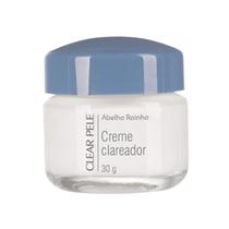 Creme Clareador Elimina Manchas Deixa a Pele Clara CLEAR PELE Abelha Rainha 30gr REF 3158 Creme Clareador Elimina Manchas Deixa a Pele Clara CLEAR PELE Abelha Rainha 30gr REF 3158