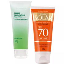 Creme Clareador Rosa Mosqueta + Protetor Solar com Vitasmina E 70 FPS