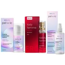 Creme Clareador Virilha Deso Íntimo Perfume Lady Femme Kit