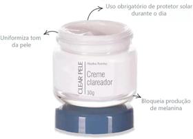 Creme Clear Pele Clareador Noturno 30g melasma e tons irregulares pele