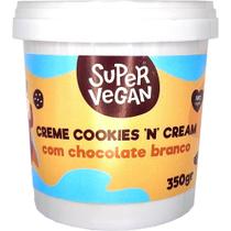 Creme Cookies 'N' Cream Choc. Branco Super Vegan 350g - Vegano Creme Cookies 'N' Cream Choc. Branco Super Vegan 350g - Vegano
