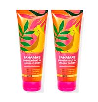 Creme corporal Bath & Body Works Bahamas Passionfruit 480 ml, pacote com 2 unidades