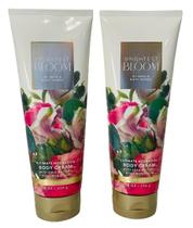 Creme corporal Bath & Body Works Brightest Bloom, 240 ml, pacote com 2 Creme corporal Bath & Body Works Brightest Bloom, 240 ml, pacote com 2