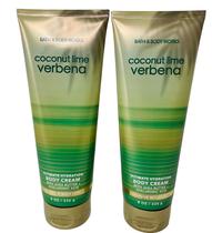 Creme Corporal Bath & Body Works Coconut Lime Verbena 240mL x2