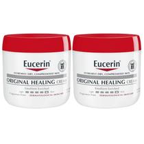 Creme corporal Eucerin Original Healing 480 ml para pele seca, pacote com 2 unidades