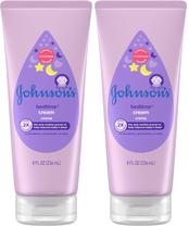 Creme corporal para bebês Johnson's Bedtime 2x Hidratante 470ml
