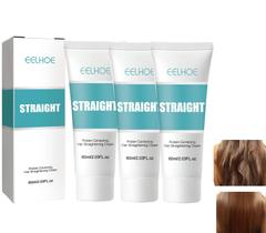 Creme de alisamento de cabelo DIAXXH Eelhoe Silk Gloss 60mL x3