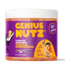 Creme De Amendoim Chocolate Branco, Rum E Uva Passa 500g - Genius Nutz