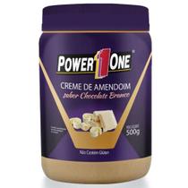 Creme de Amendoim Power 1 One 500g Sabor Chocolate Branco - POWER ONE
