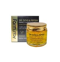 Creme de ampola FARMSTAY 24k Gold & Peptide 80mL para pele seca