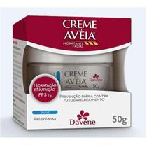 Creme de aveia davene facial suave para pele oleosa com fps 15 - 50g