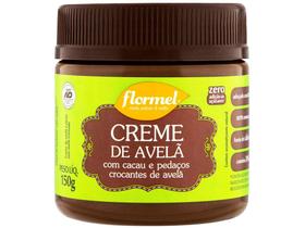 Creme de Avelã com Cacau e Pedação Crocantes - de Avelã Flormel Zero Açúcar 150g