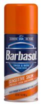 Creme de barbear Barbasol Sensitive Skin 200 ml, pacote com 3