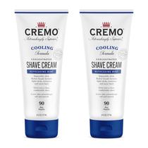 Creme de barbear Cremo Barber Grade Cooling 180 ml (pacote com 2) branco