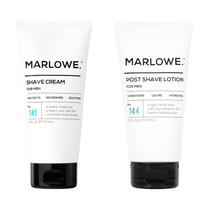 Creme de barbear e loção pós-barba, pacote com 2 unidades, MARLOWE. Nº 141 e 144