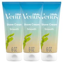 Creme de Barbear Gillette Venus Smooth + Olay - 3 Unidades de 180ml