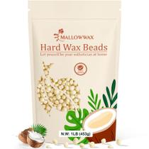 Creme de coco Hard Wax Beads Mallowwax 500g para depilação Creme de coco Hard Wax Beads Mallowwax 500g para depilação