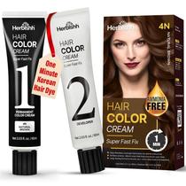 Creme de coloração de cabelo Herbishh Rapid Infusion 4N Natural Brown